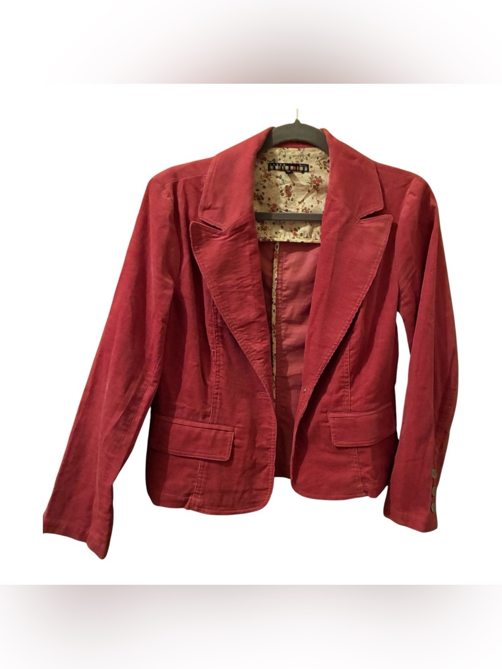 GUC VINTAGE DALIA PINK CORDUROY BLAZER SIZE 6P